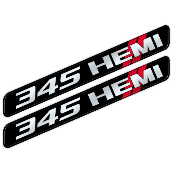 345 HEMI Half Cover Inlay Badges (2pc Set) – Black Ops Auto Works
