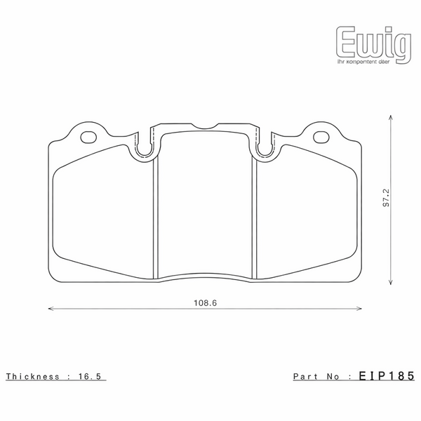 Endless EIP185 Brake Pads for McLaren, Corvette & Ferrari – Black