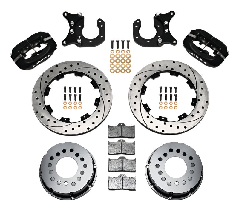 Wilwood Forged Dynalite P/S P-B Kit Drilled-Red New Big Ford 2.50in Offset main image 0