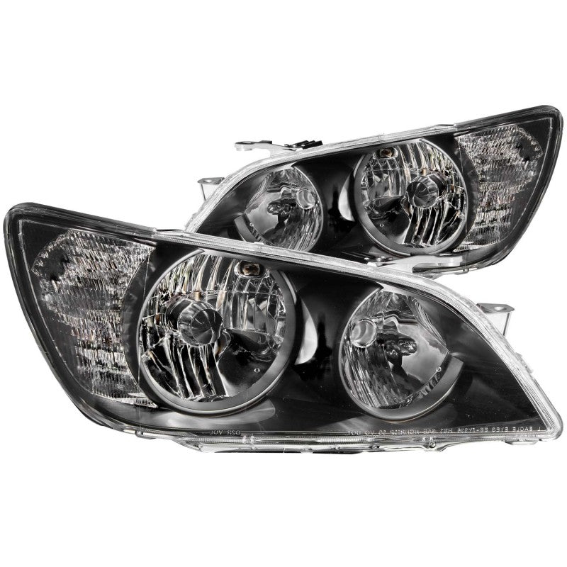 ANZO 2001-05 Lexus IS300 Crystal Black Headlights – Black Ops Auto