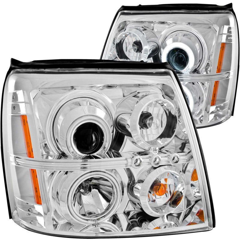 DTMOTO Black Projector Headlights W/ LED DRL – For 2003-2006 Cadillac Escalade (HID Only)