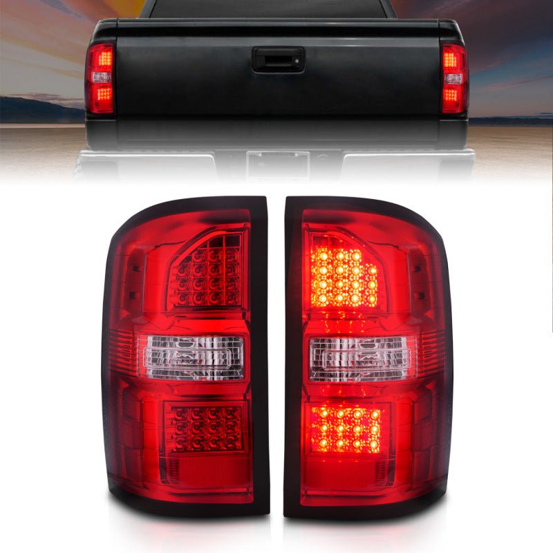 ANZO 2014-2018 GMC Sierra LED Tail Lights Black – Black Ops Auto Works