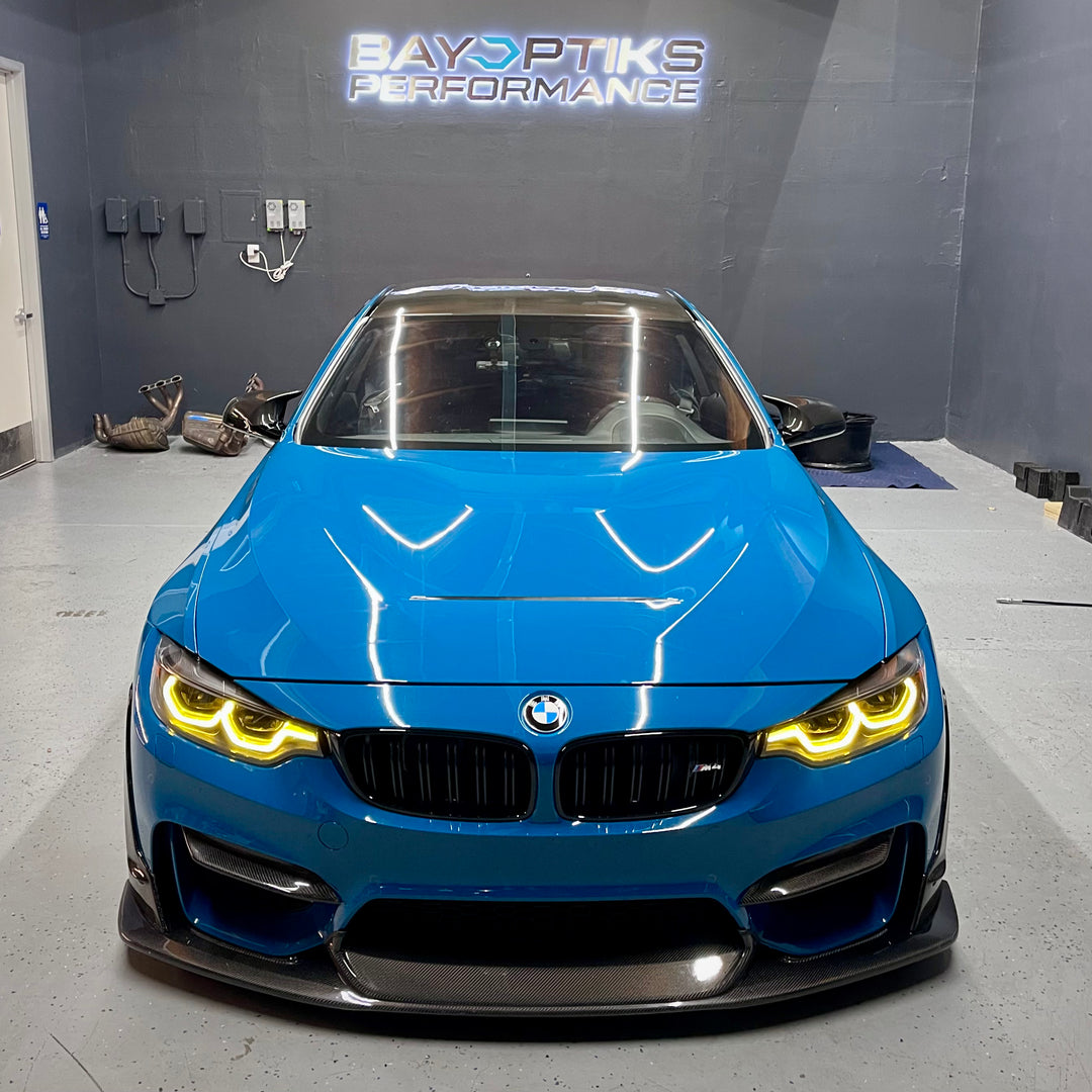 BMW M3 M4 201820 CSL Yellow Headlight DRL Module Upgrade Black Ops