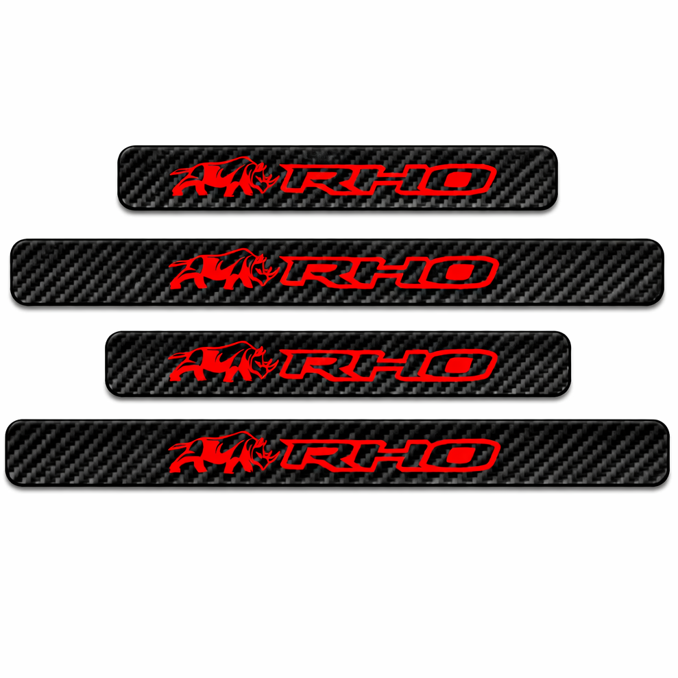 Custom OEM RHO Door Sill Plate Set 4pcs 2019+ RAM 1500 RHO – Black