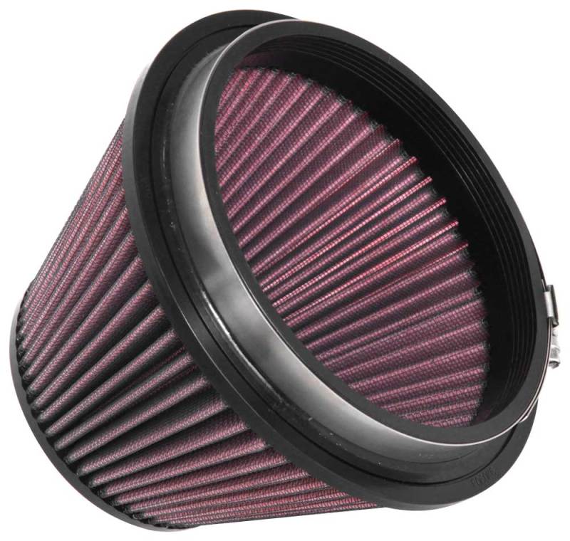 K&N RU-5138 Universal Clamp-On Air Filter 6in Flange – Black Ops