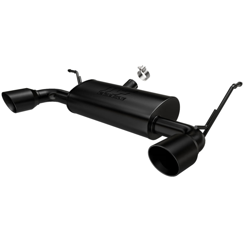 MAGNAFLOW 2本出し ブラック ラングラー JK マフラー MF MagnaFlow 07-17 Jeep Wrangler JK 3.8/3.6L Dual Split Rear Exit