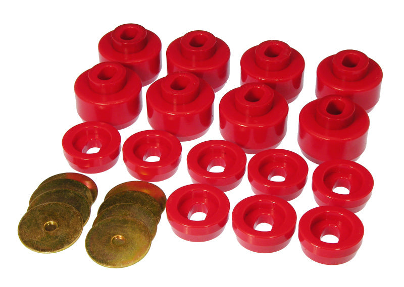 Prothane 7-148 Prothane 99-07 Chevy Silverado Canadian Model Body Mount - Red