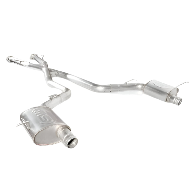 hauck exhaust Stainless Works 2018 Jeep TrackHawk 6.2L 3in Catback System X-Pipe Turbo S-Tube