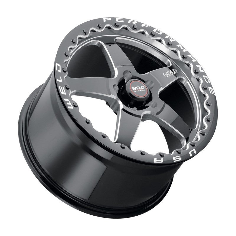 Weld S904 17x10 Ventura Beadlock Wheel - Gloss Black Finish