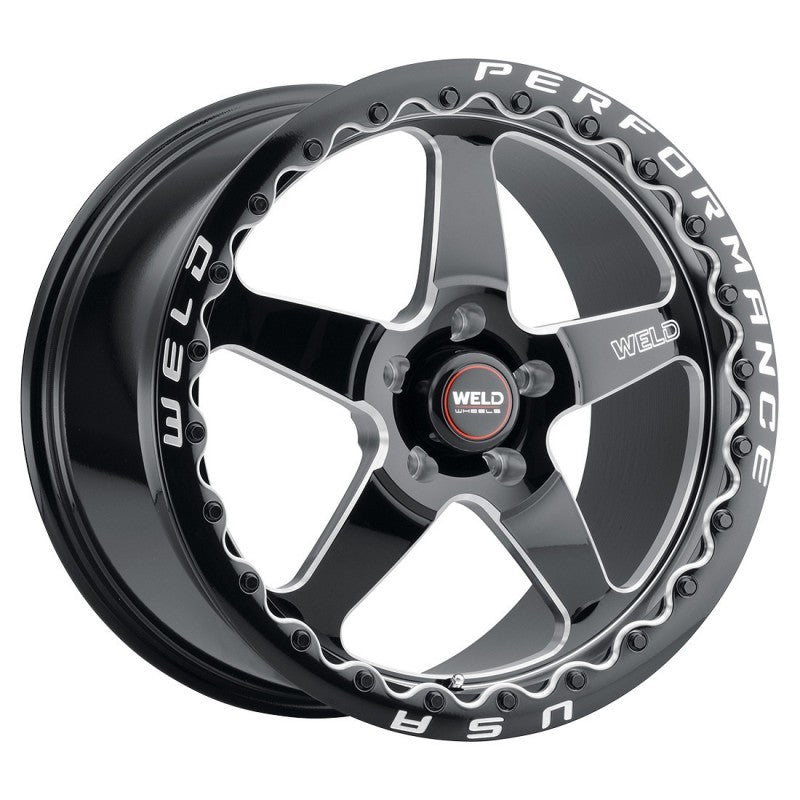 Weld S904 17x10 Ventura Beadlock Wheel - Gloss Black Finish
