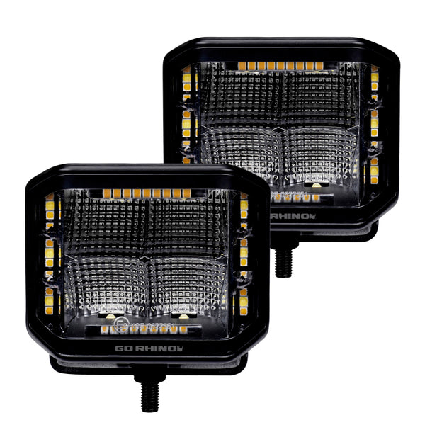 Go Rhino Xplor Blackout Combo Series Cube Sideline LED Flood