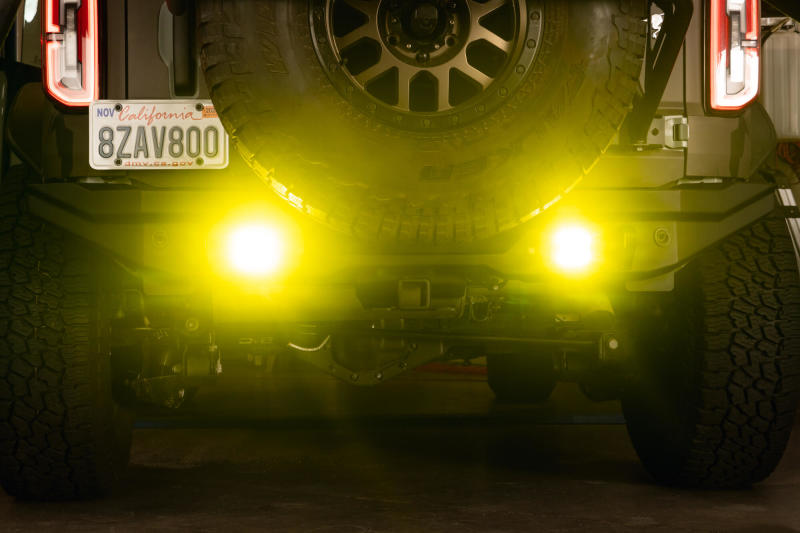 DV8 3-Inch Elite Series LED Amber Flush Mount Pod Light  Black Ops Auto  Works