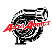 Turbocharger graphic representing Auto Addict USA: Premium Automotive Parts and Accessories for high-performance vehicles.