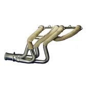 Premium Exhaust Wrap neatly applied to headers, enhancing performance and aesthetics for vehicle enthusiasts.