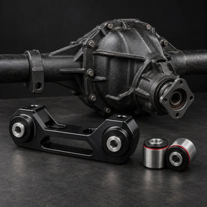 Performance rear differential mounts and billet differential mount inserts
