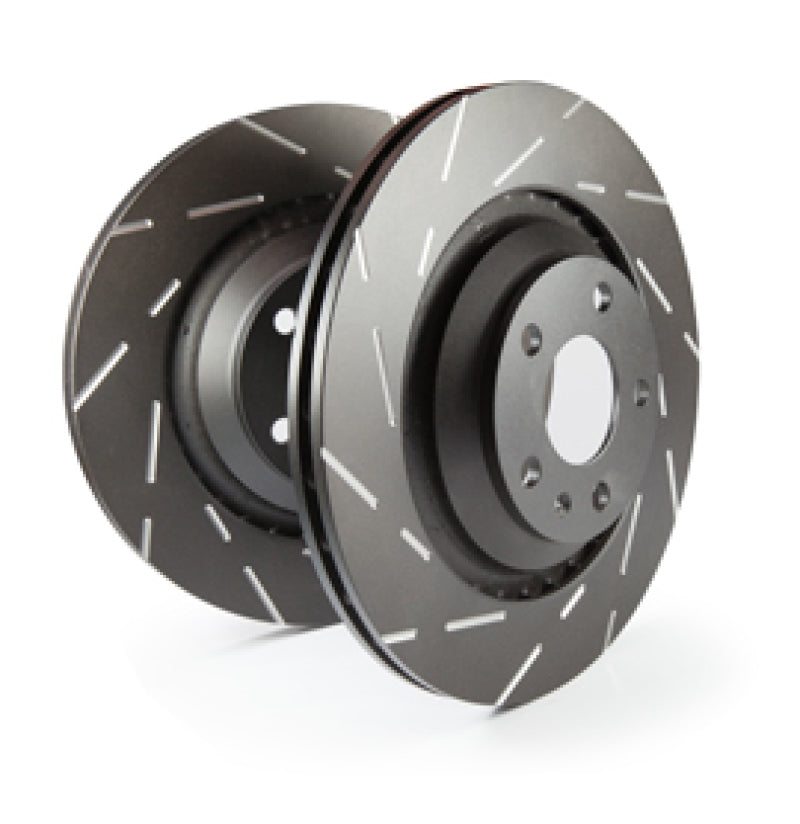 EBCUSR2201-EBC 2019+ Hyundai Veloster N 2.0T (2nd Gen w/Performance Package) USR Slotted Front Rotors-Brake Rotors - Slotted-EBC