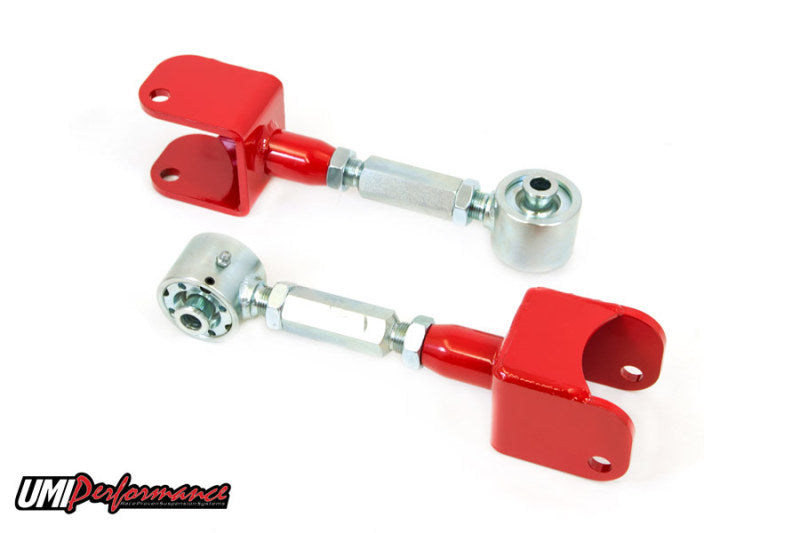 UMI Performance 3624-R red adjustable rear upper control arms for GM B-Body