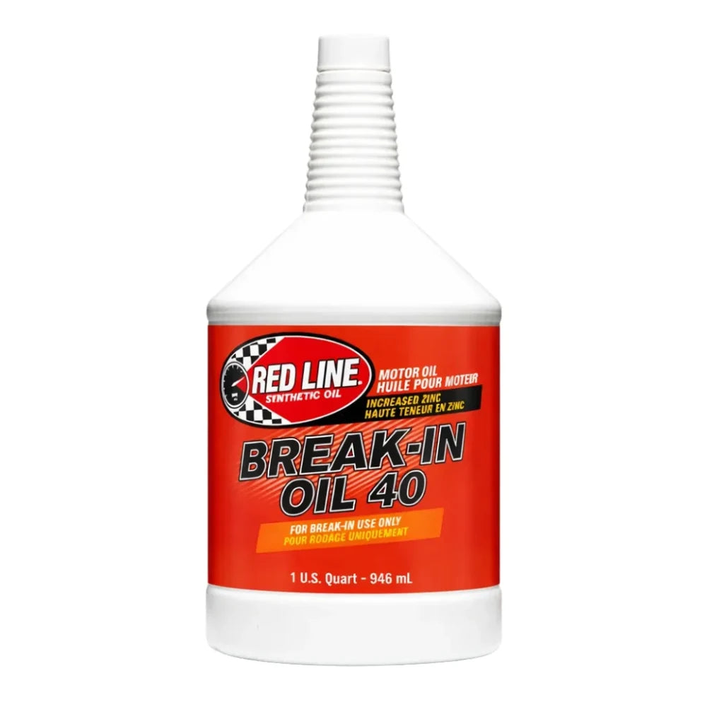 Red Line Break-In Oil 40 quart bottle full view