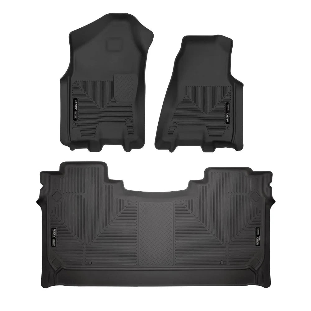 Husky Liners 19 Dodge Ram 1500 Crew Cab Weatherbeater Black Front & 2nd Seat Floor Liners - Husky Liners HSL94001