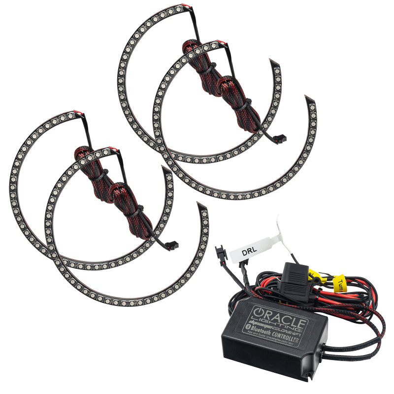Oracle 15-21 Dodge Challenger Dynamic Surface Mount Headlight Halo Kit - ColorSHIFT - Dynamic-Fog Lights-ORACLE Lighting