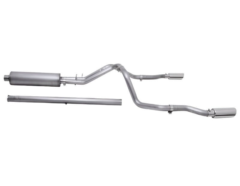 GIB65713-Gibson 20-22 Silverado/GMC Sierra 2500 HD 6.6L Crew Cab (Long Bed) Cat-Back Dual Split Exhaust-Catback-Gibson