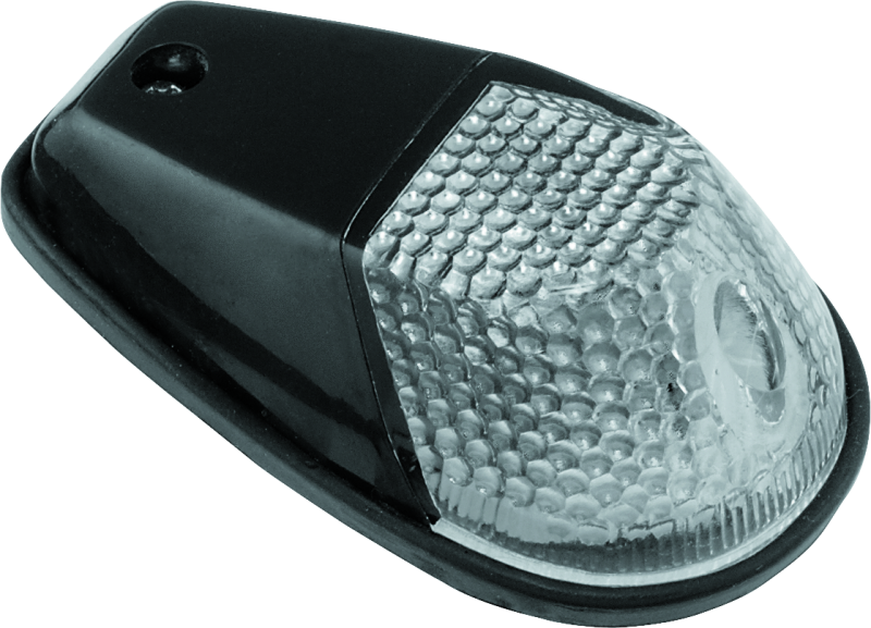 BKM261390-BikeMaster Marker Light Universal Flush Mount Clear/Black-Sidemarkers & Indicators-Bike Master