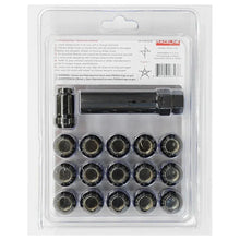Load image into Gallery viewer, Raceline Spline Lug Nut Kit with Spline Key 12 x 1.5 - 16 Pack - Black