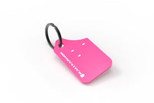 Load image into Gallery viewer, RALRAKEYCHNPK-Rally Armor Pink Key Chain White Logo-Keychains-Rally Armor