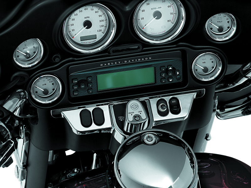 KUR3783-Kuryakyn Switch Panel Accent Chrome-Switch Panels-Kuryakyn
