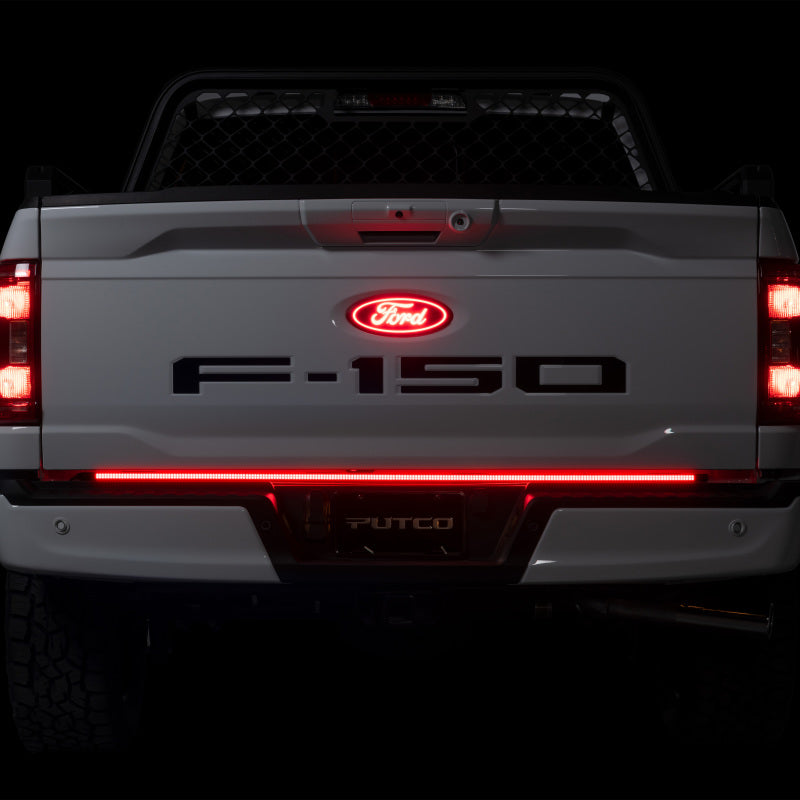 Putco 20-22 Ford Super Duty 60In Direct Fit Blade Kit Tailgate Bars (w/ LED or Halogen lamps)-Light Tailgate Bar-Putco