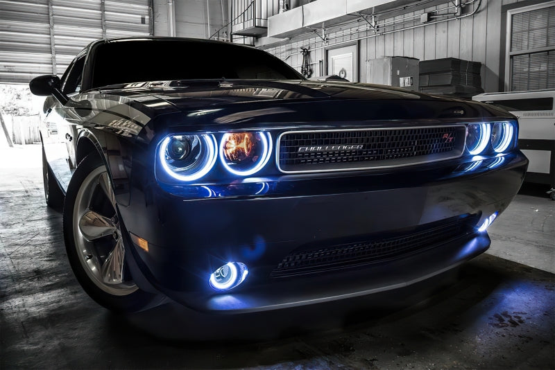 Oracle 08-14 Dodge Challenger Dynamic Surface Mount Headlight/Fog Light Halo Kit COMBO - ColorSHIFT-Fog Lights-ORACLE Lighting