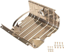 Load image into Gallery viewer, KEN30539-Kentrol 76-90 Jeep CJ/Wrangler YJ Gas Tank Skid Plate with strap - Polished Silver-Skid Plates-Kentrol