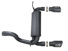 Load image into Gallery viewer, aFe aFe Rebel Series 2.5in 409 SS Axle-Back Exhaust w/ Black Tips 2018+ Jeep Wrangler (JL) V6 3.6L