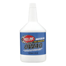 Load image into Gallery viewer, Red Line 0W40 Motor Oil - Quart Red Line