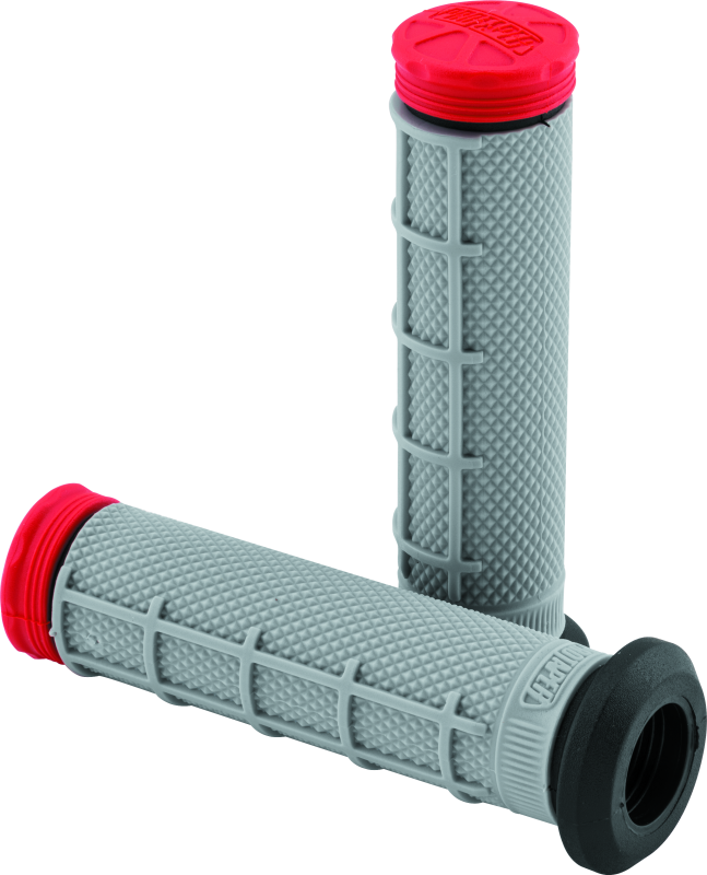 PTR024866-ProTaper Tri Density ATV 1/2 Waffle Grips - Red-Grips-ProTaper