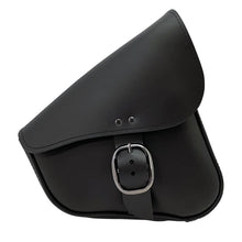 Load image into Gallery viewer, WAM59904-08-Willie &amp; Max HD Sportsters, Custom Hard Tails Leather Swingarm Bag Dual Shock w/Blk Buckle - Black-Bags - Bike Bags-Willie &amp; Max