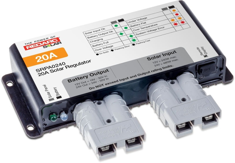 RDCSRPA0240-REDARC Solar Regulator w/Anderson Connect - 20A-Solar Panels-REDARC