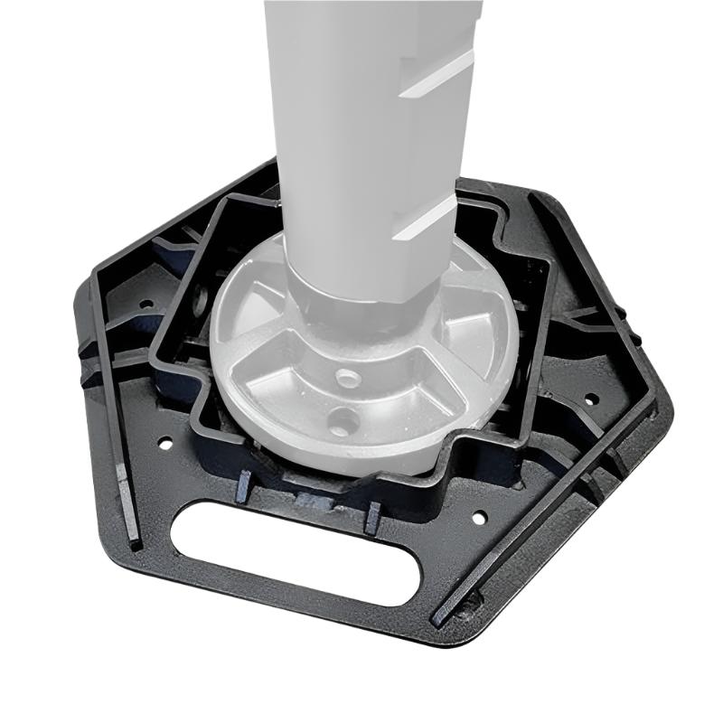 GORXG-RJ50040B-Go Rhino Xventure Gear El Gato Base Plate - Blk-Jacks-Go Rhino