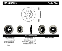 Load image into Gallery viewer, STO120.44146CRY-Stoptech 07 Lexus ES350 / 09 Pontiac Vibe / 09 Toyota Matrix Front CRYO-STOP Brake Rotor-Brake Rotors - Drilled-Stoptech