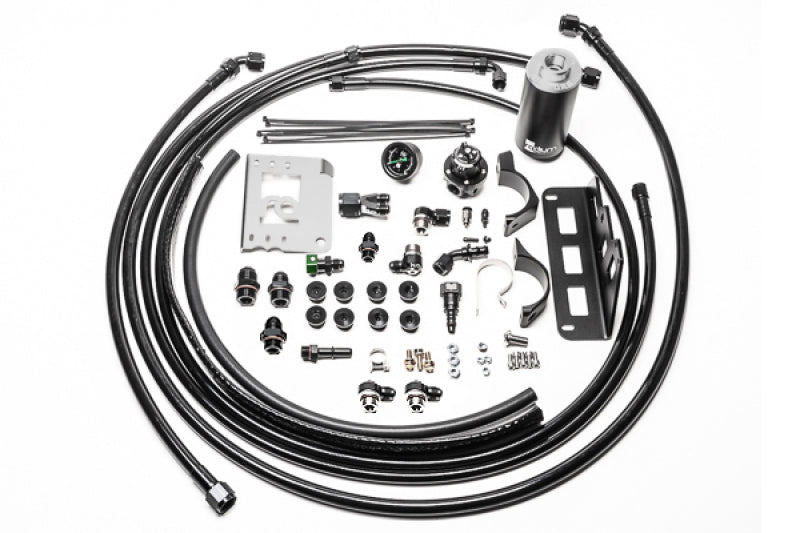 RAD20-1325-03-Radium Engineering 08-15 Cadillac CTS-V Fuel Hanger Plumbing Kit - Stainless Filter-Fuel Pump Hangers-Radium Engineering