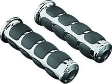 Load image into Gallery viewer, KUR6240-Kuryakyn Universal ISO Grip 1inch Bars Chrome-Grips-Kuryakyn