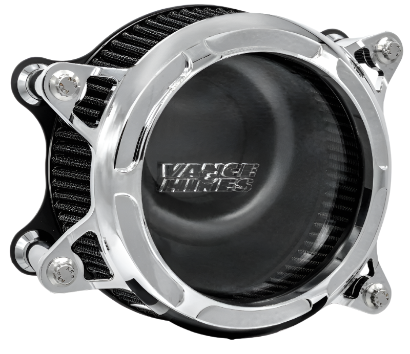 VAH71077-Vance & Hines HD Touring/Softail 17-21 VO2 Insight Chrome-Short Ram Air Intakes-Vance and Hines