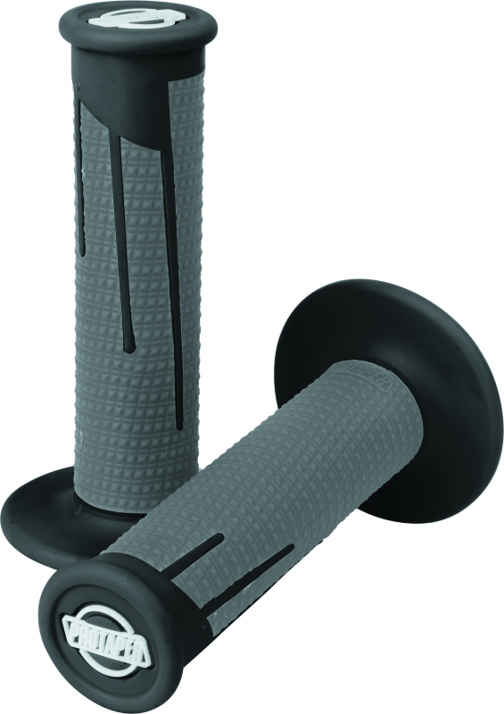 PTR021689-ProTaper Full Diamond Clamp-On Grips - Black/Dark Gray-Grips-ProTaper