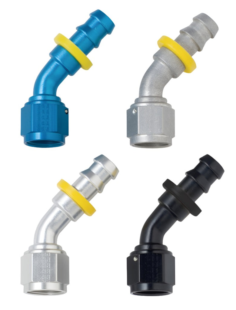 FRA204516-BL-Fragola -16AN Push-Lite End 45 Degree - Black-Fittings-Fragola