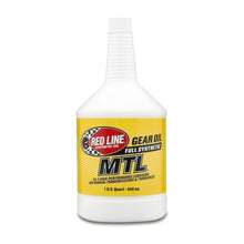 Load image into Gallery viewer, Red Line MTL 75W80 GL-4 - Quart Red Line