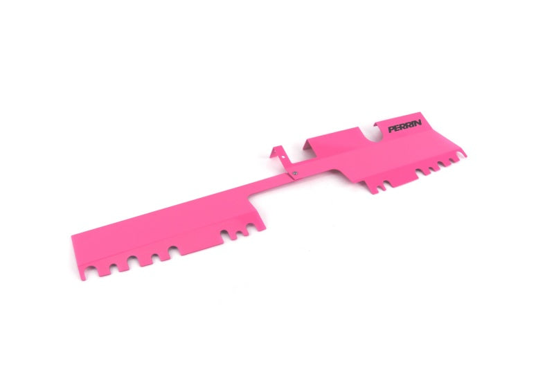 PERPSP-ENG-512-4HP-Perrin 15-21 WRX/STI Radiator Shroud (With OEM Intake Scoop) - Hyper Pink-Radiator Shrouds-Perrin Performance