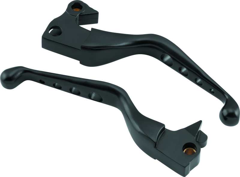 BKC482862-Bikers Choice 04-13 XL Black Holed Lever Set-Levers-Bikers Choice