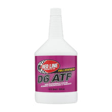 Load image into Gallery viewer, Red Line D6 ATF - Quart Red Line
