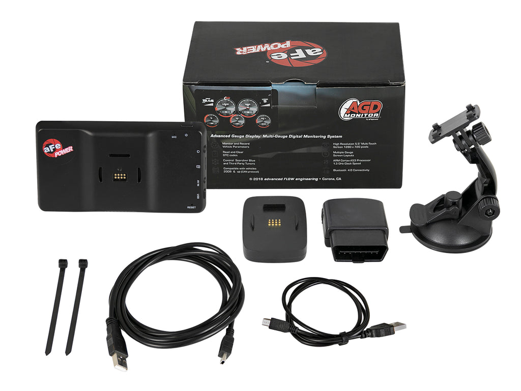 aFe aFe AGD Advanced Gauge Display Digital 5.5in Monitor 08-18 Dodge/RAM/Ford/GM Diesel Trucks