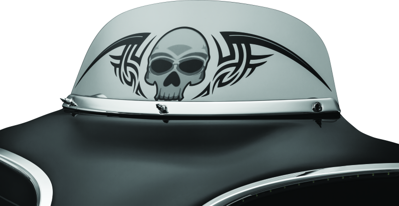 KUR1310-Kuryakyn Smooth Windshield Trim 96-13 Touring Chrome-Exterior Trim-Kuryakyn